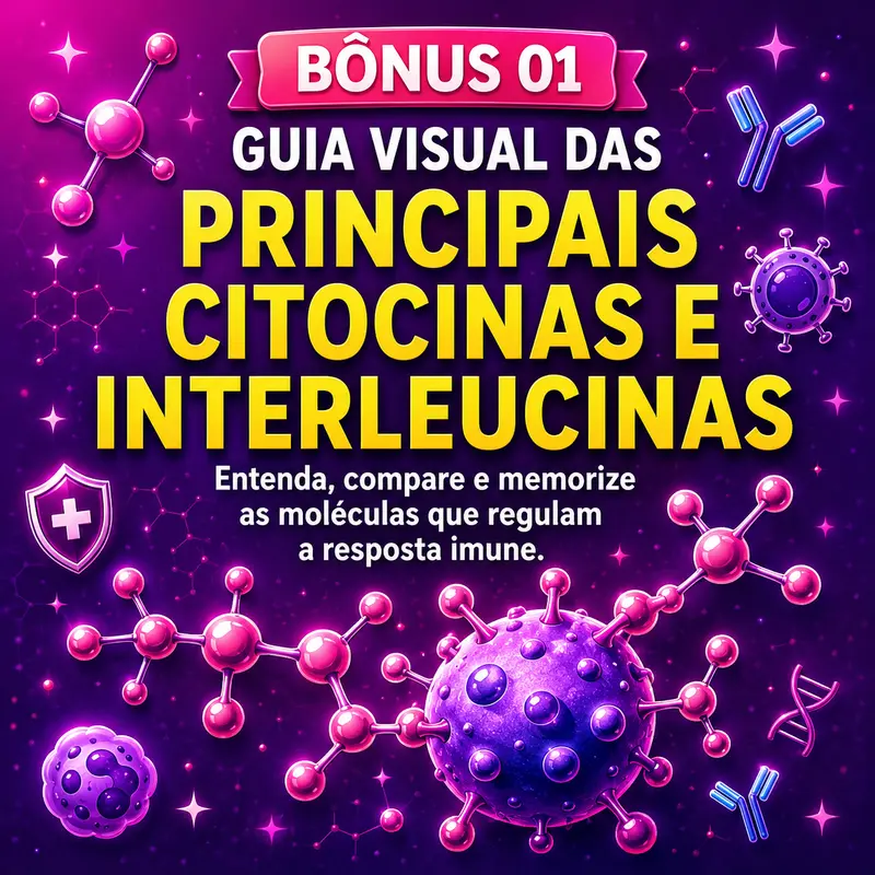 Bônus 01 — Guia Visual das Principais Citocinas e Interleucinas